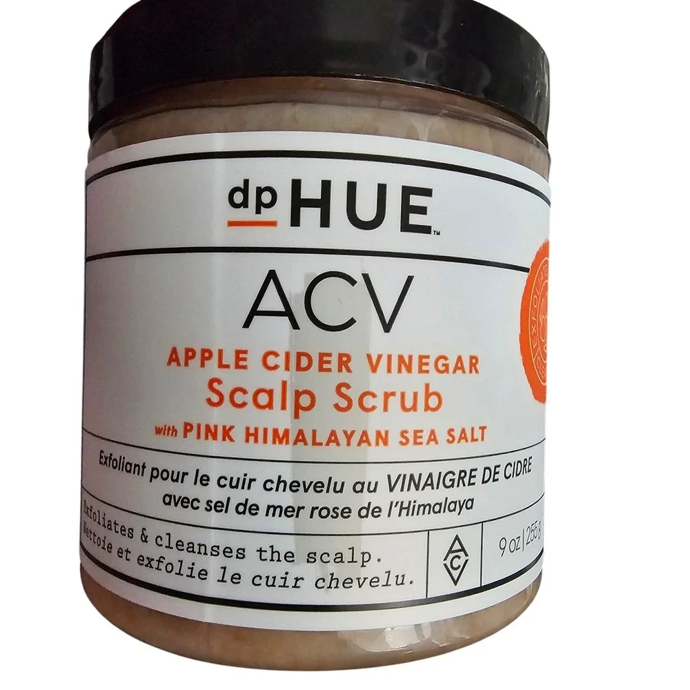 dpHUE ACV Apple Cider Vinegar Scalp Scrub Pink Himalayan Sea Salt 9oz 255g